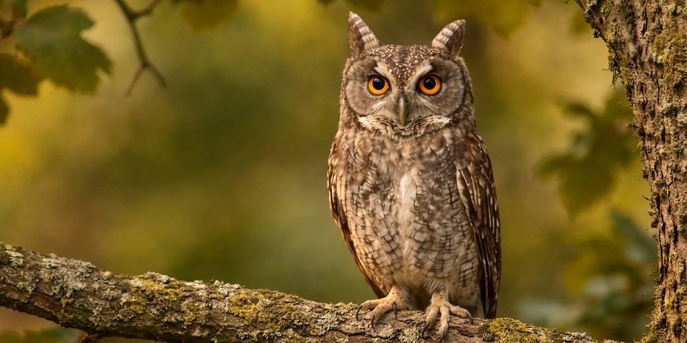 Assiolo (Otus scops), foto di esempio dell'animale.